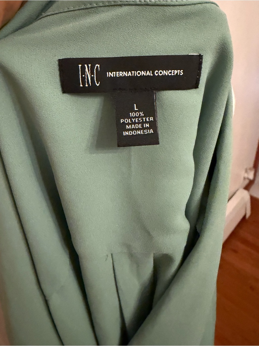 INC International Concepts Women's Long Sleeve V-Neck Twist-Front Blouse Size L - Picture 10 of 15